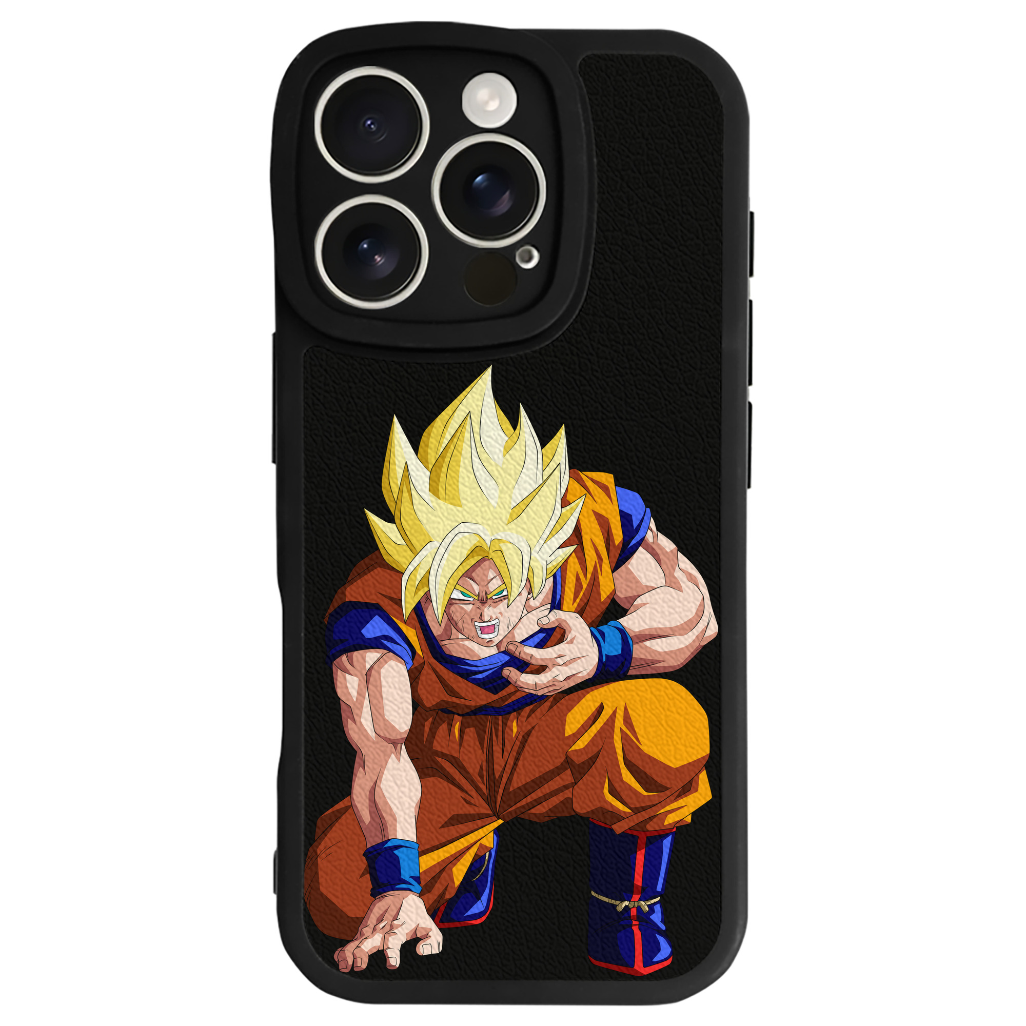 （画像用） ドラゴンボール 孫悟空（そん ごくう）Son Goku カカロット DRAGON BALL Kakarotto 【iPhone 16シリーズ対応】シリコンスマホケース（レザー調） 材質：シリコン